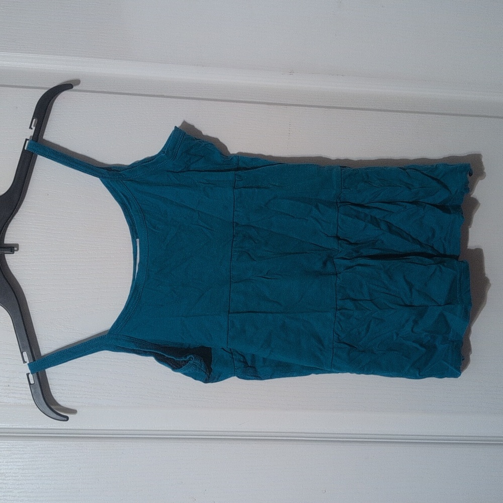 SALE Y2K Charlotte Russe 3 Tier Flowy Blue Spaghetti Strap Tank Top
